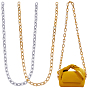 2M 2 Style Handmade CCB Plastic & Acrylic Cable Chains, Oval, Unwelded, for Jewelry Making