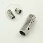 Smooth 304 Stainless Steel Magnetic Clasps, Bayonet Clasps, Column, 30x10mm, Inner Diameter: 8mm
