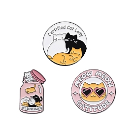 Cat Alloy Brooches, Enamel Pins for Women