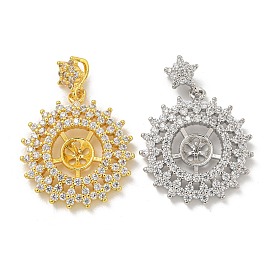 Стойка металлическая латунная микропрофилированная кубическая циркония подвески, без кадмия и без свинца, долговечный, цветок