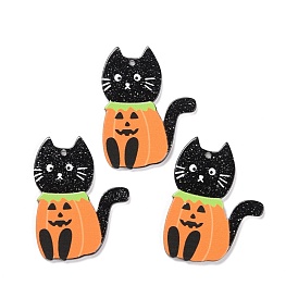 Acrylic Pendants, for Halloween, Cat