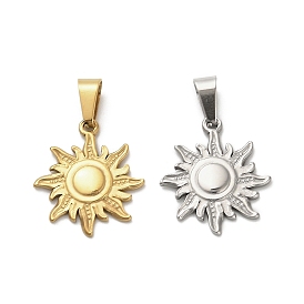 304 подвески из нержавеющей стали, очарование солнца, ионное покрытие (ip)