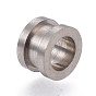 202 Stainless Steel Large Hole Beads, Column