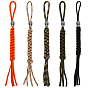 5шт. 5 цвета полипропиленовый парашютный шнур, подвески-украшения для мужчин, с бусинами из сплава черепов для ножей, аксессуаров EDC