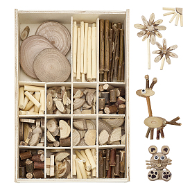 Handmade DIY Wooden Craft Kit, Unfinished Wood for Projects