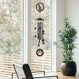 Iron Wind Chime, with Aluminum Tube, for Home Balcony Hanging Decorations