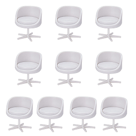 Стул из АБС-пластика, аксессуары для кукольного домика с микроландшафтом, притворяясь опорными украшениями