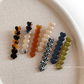 Уксусная кислота с заколками из сплава кожи аллигатора, сердце