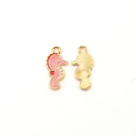 Zinc Alloy Enamel Penadnt, Sea Horse