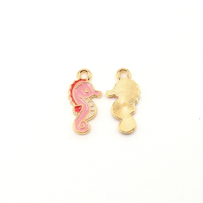 Zinc Alloy Enamel Penadnt, Sea Horse