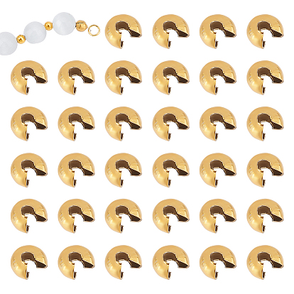 304 обжимные бусины из нержавеющей стали, вакуумное покрытие pvd