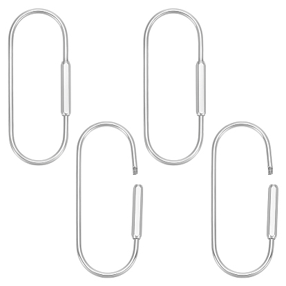 4 шт. 304 подвески с винтовым карабином из нержавеющей стали, для изготовления ожерелий