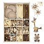 Handmade DIY Wooden Craft Kit, Unfinished Wood for Projects