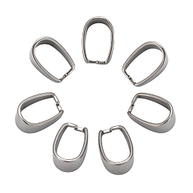 201 из нержавеющей стали оснастки на поруки, 13x7x9 мм, отверстие : 11x7 мм