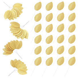 Искусственный лист из шелковой ткани ручной работы, для партии, свадьба, украшение сцены