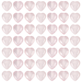 1 нити из натурального розового кварца, сердце