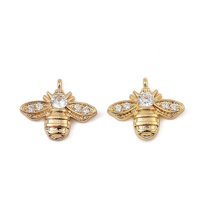 Латунные микро проложить кубического циркония подвески, пчела прелести