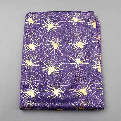 Полиэфирная ткань, для аксессуаров одежды, паук с паутиной