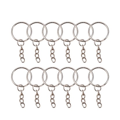 PandaHall Elite Iron Keychain Ring