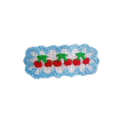 Cute Wool Yarn Knitting Snap Hair Clips, Rectangle Hair Accessories for Girls