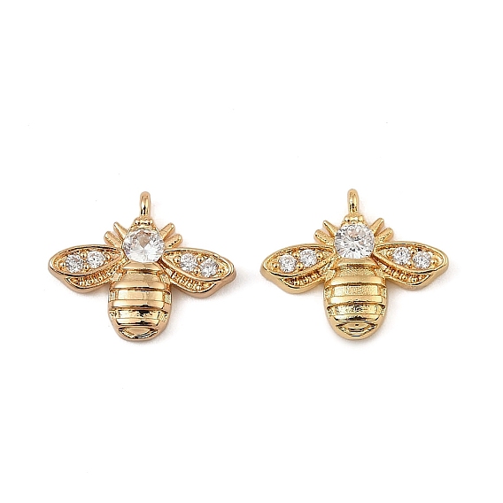 Латунные микро проложить кубического циркония подвески, пчела прелести