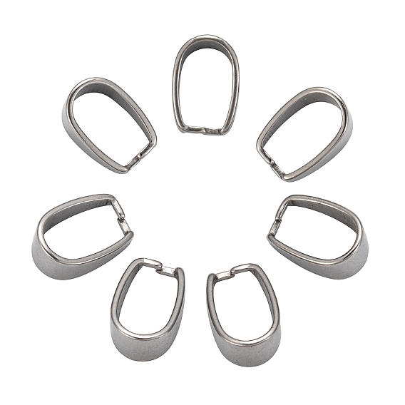 201 из нержавеющей стали оснастки на поруки, 13x7x9 мм, отверстие : 11x7 мм