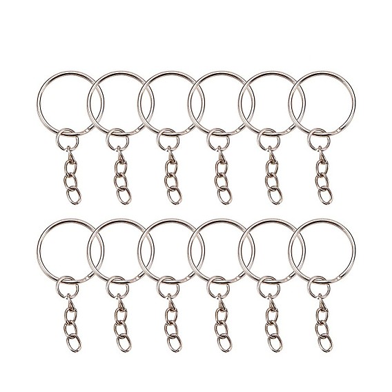 PandaHall Elite Iron Keychain Ring