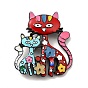 Alloy Enamel Brooches, Cadmium Free & Lead Free, Cat