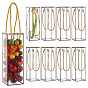 Transparent PET Plastic Gift Box, with Polyester Cord, Rectangle