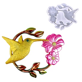 Hummingbird Display Decoration Food Grade Silicone Mold, Resin Casting Molds, for UV Resin, Epoxy Resin Craft Making