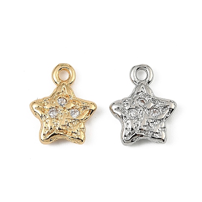 Латунные микро проложить кубического циркония подвески, звезды прелести