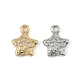 Латунные микро проложить кубического циркония подвески, звезды прелести