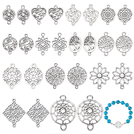 120 шт. 13 стили тибетские сплавные звенья/соединители наборы подвесок, без кадмия и без свинца, разнообразные