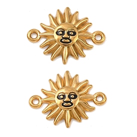 304 подвески-соединители из эмалированной нержавеющей стали, реальный 18 k позолоченный, ионное покрытие (ip)