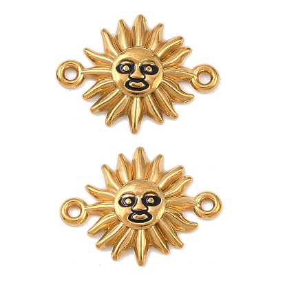 304 подвески-соединители из эмалированной нержавеющей стали, реальный 18 k позолоченный, ионное покрытие (ip)