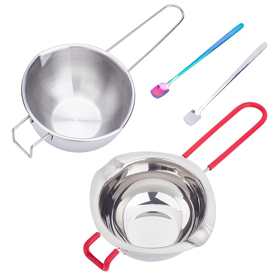 Bakeware Sets, Include 304 Stainless Steel Melting Pot and Spoon, for Chocolate, Butter Melting