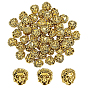 50Pcs Tibetan Style Alloy Beads, Lion