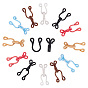 Brass Garment Hook and Eye, Collar/Dress/Trouser Buckle Hooks Eyes, with Cloth