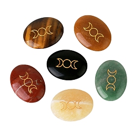 Gemstone Healing Stones, Round Stones, Pocket Palm Stones for Reiki Balancing