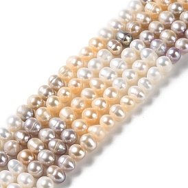 Natural Cultured Freshwater Pearl Beads Strands, Potato, Grade A+