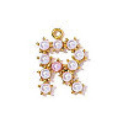 304 подвески из нержавеющей стали, с абс пластмассовой имитационной жемчужиной, ионное покрытие (ip), реальный 18 k позолоченный, зеркальная полировка