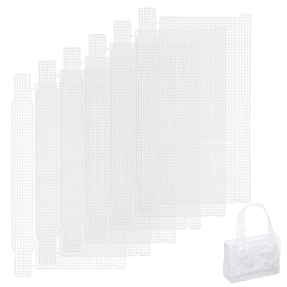 Пластиковые листы холста сетки, для вышивания, ремесло из пряжи, Каркас сумки спицами и крючком