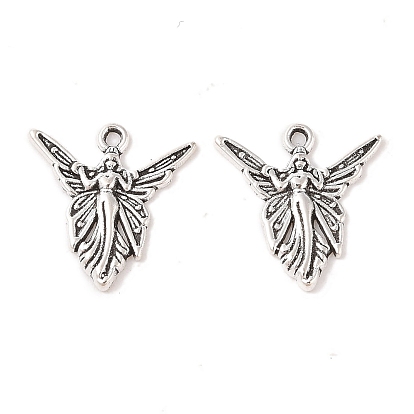 Сплавочные подвески тибетского стиля, без свинца и без кадмия, 20 мм длиной, шириной 19 мм , толщиной 2 мм , отверстие : 1.5 мм