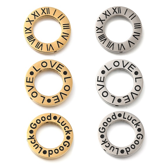 304 подвески из нержавеющей стали, круглое кольцо со словом