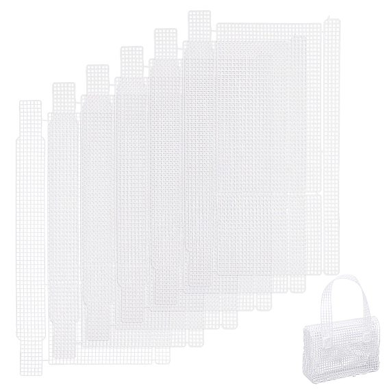 Пластиковые листы холста сетки, для вышивания, ремесло из пряжи, Каркас сумки спицами и крючком