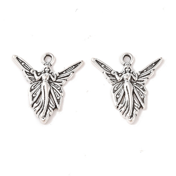 Сплавочные подвески тибетского стиля, без свинца и без кадмия, 20 мм длиной, шириной 19 мм , толщиной 2 мм , отверстие : 1.5 мм