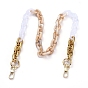 Acrylic Chain Purse Bag Handle, with CCB Plastic Links and Alloy Swivel Clasps, for Replacement Bag Accessories