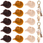 30Pcs 3 Colors Silicone Beads, Hat