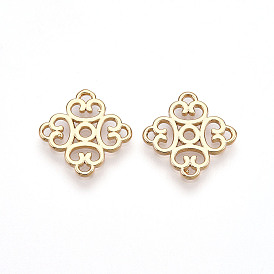 Подвески из латуни, без кадмия, без никеля и без свинца, ромб, выдолбить