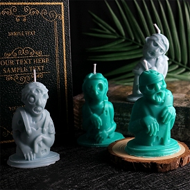 Zombie Shape Candle DIY Food Grade Silicone Mold, Molds, For Candle Making